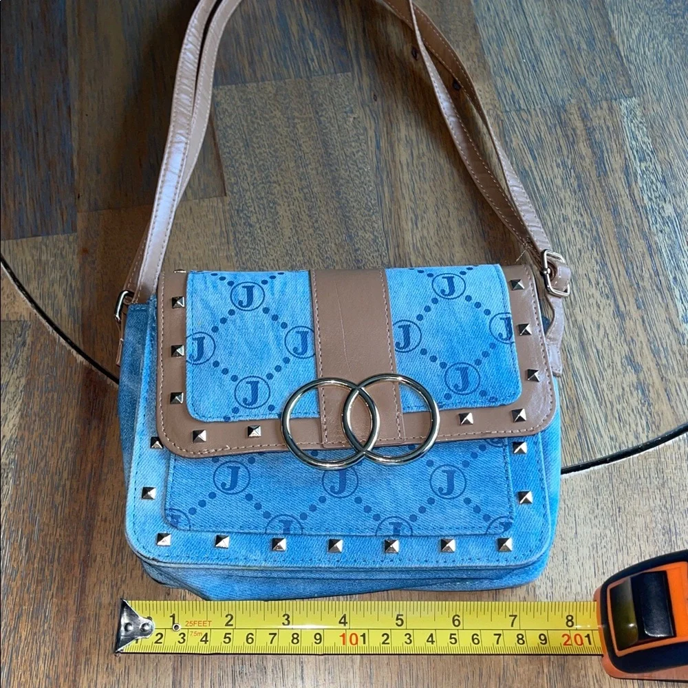 Denim and Brown Girls Justice Purse